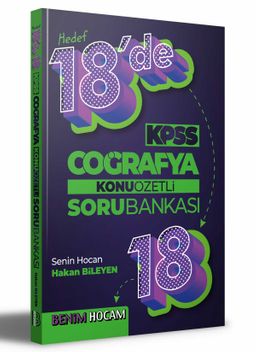 2022 KPSS Coğrafya 18'de 18 Konu Özetli Soru Bankası 