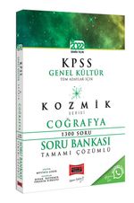 2022 KPSS Tüm Adaylar İçin Genel Kültür Kozmik Serisi Tamamı Çözümlü Coğrafya Soru Bankası 