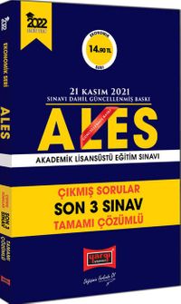 2022 ALES Ekonomik Seri Tamamı Çözümlü Son 3 Sınav Çıkmış Sorular 