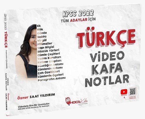 2022 KPSS Türkçe Video Kafa Ders Notları (Öznur Saat Yıldırım