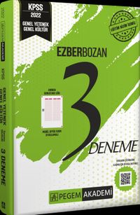 2022 KPSS Genel Kültür Genel Yetenek Ezberbozan 3 Deneme