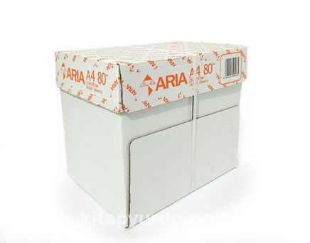 Aria  A4 Fotokopi Kağıdı 80gr 500 adet kağıt  (5'li Paket)