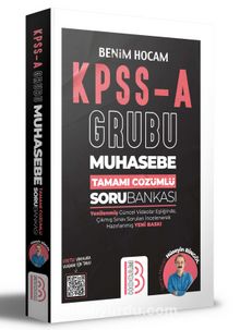 KPSS A Grubu Muhasebe Tamamı Çözümlü Soru Bankası - Hüseyin Bingöl