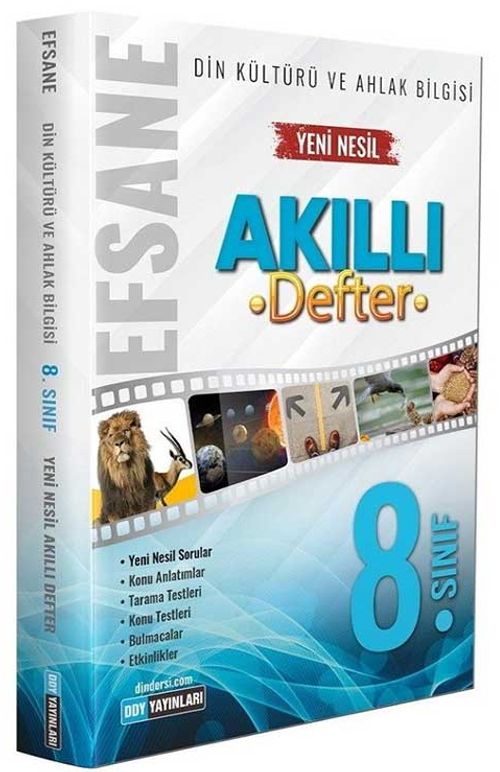 8. Sınıf Din Kültürü ve Ahlak Bilgisi Efsane Akıllı Defter