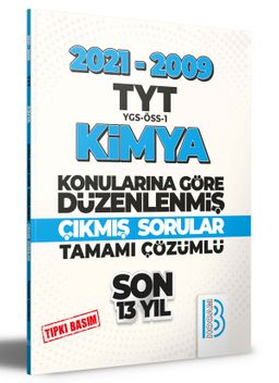 2009-2021 TYT Kimya Son 13 Yıl Tıpkı Basım Konularına Göre Düzenlenmiş Tamamı Çözümlü Çıkmış Sorular