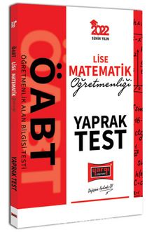 2022 ÖABT Lise Matematik Öğretmenliği Yaprak Test - Kolektif