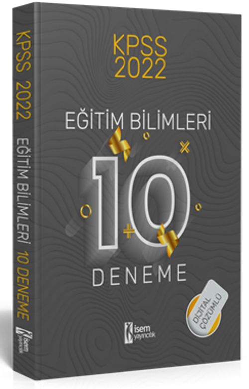 2022 KPSS Eğitim Bilimleri Dijital Çözümlü 10 Deneme