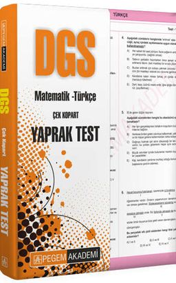 2022 DGS Matematik-Türkçe Çek Kopar Yaprak Test