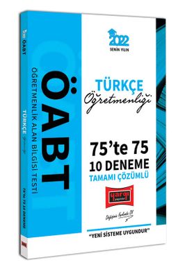 2022 ÖABT Türkçe Öğretmenliği 75te 75 Tamamı Çözümlü 10 Deneme 
