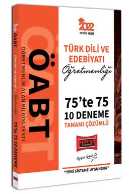 2022 ÖABT Türk Dili ve Edebiyatı Öğretmenliği 75te 75 Tamamı Çözümlü 10 Deneme