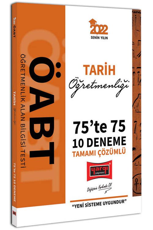 2022 ÖABT Tarih Öğretmenliği 75te 75 Tamamı Çözümlü 10 Deneme