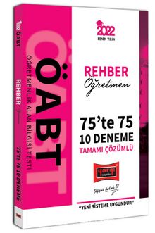 2022 ÖABT Rehber Öğretmen 75te 75 Tamamı Çözümlü 10 Deneme - Kolektif