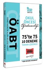 2022 ÖABT Okul Öncesi Öğretmenliği 75te 75 Tamamı Çözümlü 10 Deneme