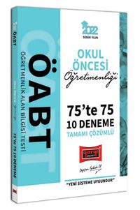 2022 ÖABT Okul Öncesi Öğretmenliği 75te 75 Tamamı Çözümlü 10 Deneme