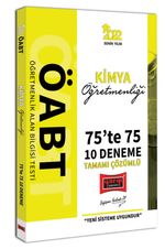 2022 ÖABT Kimya Öğretmenliği 75te 75 Tamamı Çözümlü 10 Deneme