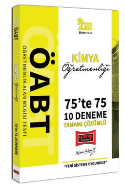 2022 ÖABT Kimya Öğretmenliği 75te 75 Tamamı Çözümlü 10 Deneme