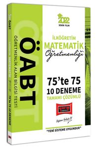 2022 ÖABT İlköğretim Matematik Öğretmenliği 75te 75 Tamamı Çözümlü 10 Deneme
