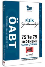 2022 ÖABT Fizik Öğretmenliği 75te 75 Tamamı Çözümlü 10 Deneme