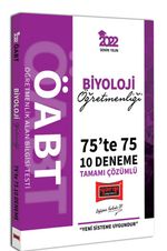 2022 ÖABT Biyoloji Öğretmenliği 75te 75 Tamamı Çözümlü 10 Deneme 