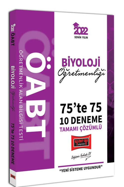 2022 ÖABT Biyoloji Öğretmenliği 75te 75 Tamamı Çözümlü 10 Deneme 