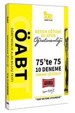 2022 ÖABT Beden Eğitimi ve Spor Öğretmenliği 75te 75 Tamamı Çözümlü 10 Deneme