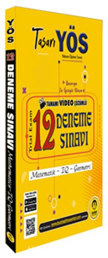 YÖS Tamamı Video Çözümlü 12 Deneme Sınavı - Özgen Bulut