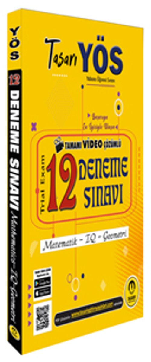 YÖS Tamamı Video Çözümlü 12 Deneme Sınavı