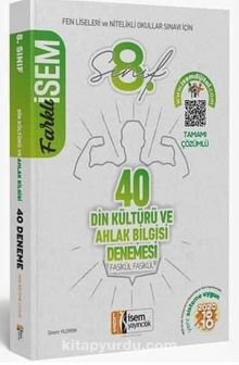 8. Sınıf Farklı İsem Din Kültürü ve Ahlak Bilgisi 40 Sarmal Deneme - Sinem Yıldırım