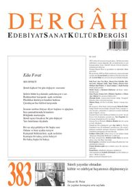 Dergah Edebiyat Sanat Kültür Dergisi Sayı: 383 Ocak 2022