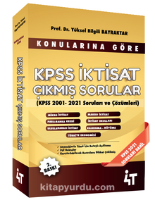 Konularına Göre KPSS İktisat Çıkmış Sorular - Prof. Dr. Yüksel Bilgili Bayraktar
