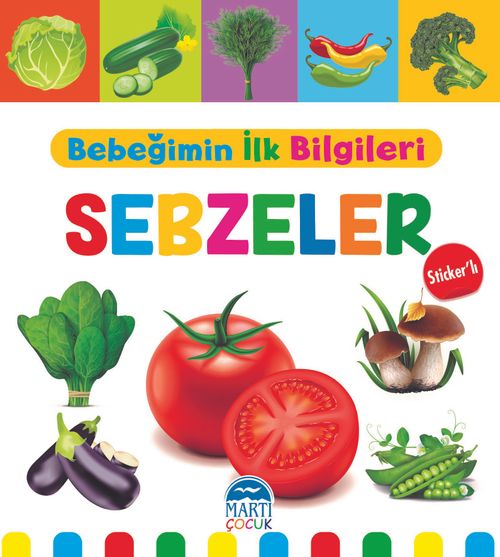 Bebeğimin İlk Bilgileri - Sebzeler (Sticker'lı)
