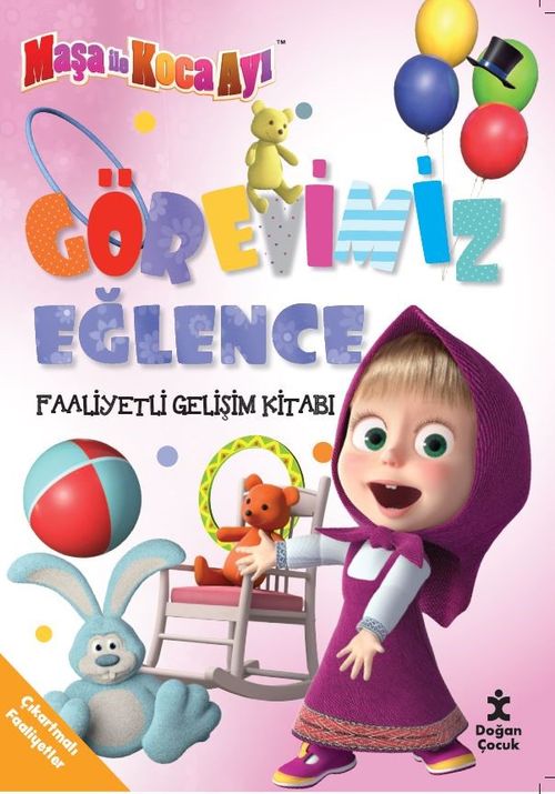 Maşa İle Koca Ayı Görevimiz Eğlence Faaliyetli Gelişim Kitabı