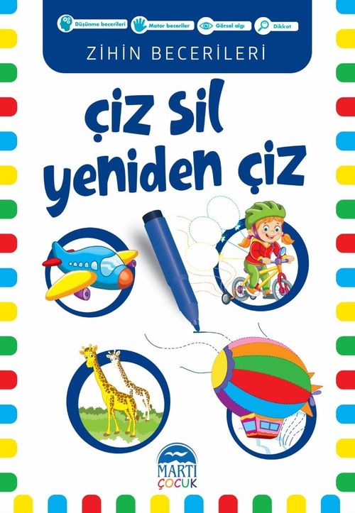 Çiz-Sil Yeniden Çiz (Mavi)
