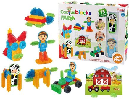 Dede Kaktüs Bloklar Çiftlik 75 Parça (03312)