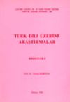 T&uuml;rk Dili &Uuml;zerine Araştırmalar 1.Cilt