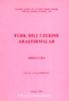 Türk Dili Üzerine Araştırmalar 1.Cilt