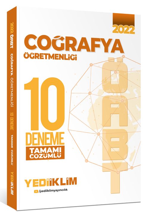 2022 ÖABT Coğrafya Öğretmenliği Tamamı Çözümlü 10 Deneme 