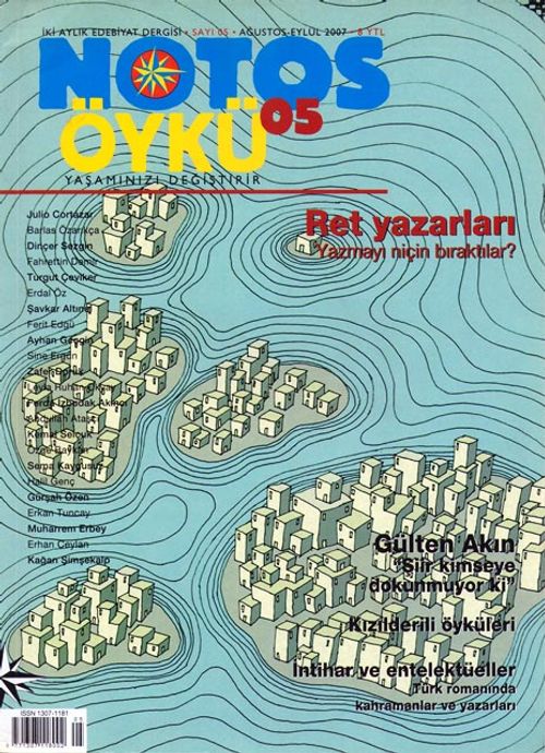 Notos Öykü İki Aylık Edebiyat Dergisi Ağustos-Eylül 2007 Sayı:5