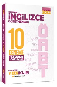 2022 ÖABT İngilizce Öğretmenliği Tamamı Çözümlü 10 Deneme