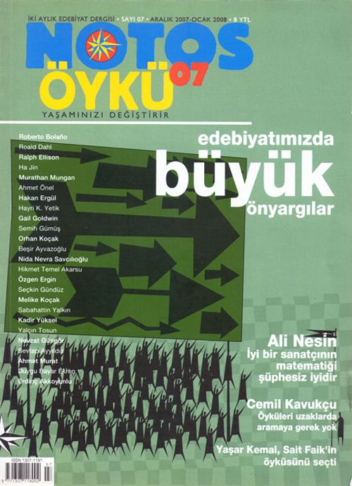Notos Öykü İki Aylık Edebiyat Dergisi Aralık-Ocak 2008 Sayı:7