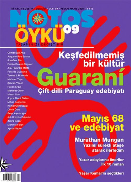Notos Öykü İki Aylık Edebiyat Dergisi Nisan-Mayıs 2008 Sayı:9