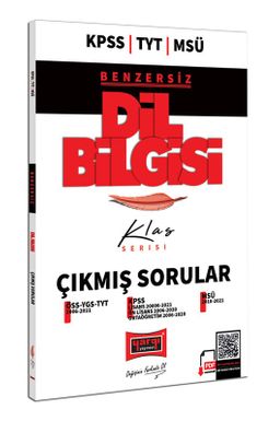 KPSS TYT MSÜ Klas Serisi Benzersiz Dil Bilgisi Çıkmış Sorular
