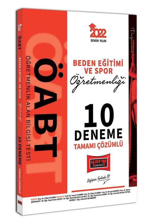 2022 ÖABT Beden Eğitimi ve Spor Öğretmenliği Tamamı Çözümlü 10 Deneme