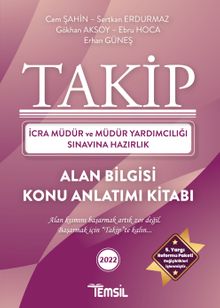 Takip İcra Müdürlüğü ve Müdür Yardımcılığı Sınavına Hazırlık Konu Anlatımı