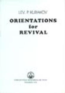 Orientations For Revival