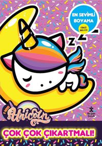 I Love Unicorn En Sevimli Boyama Çok Çok Çıkartmalı!