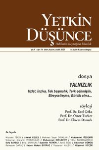 Yetkin Düşünce Sayı: 16 Ekim-Kasım-Aralık 2021