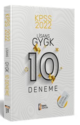 2022 KPSS Lisans Genel Yetenek Genel Kültür Dijital Çözümlü 10 Deneme