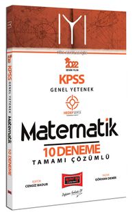2022 KPSS Genel Yetenek Hedef Serisi IYI Matematik Tamamı Çözümlü 10 Deneme Sınavı
