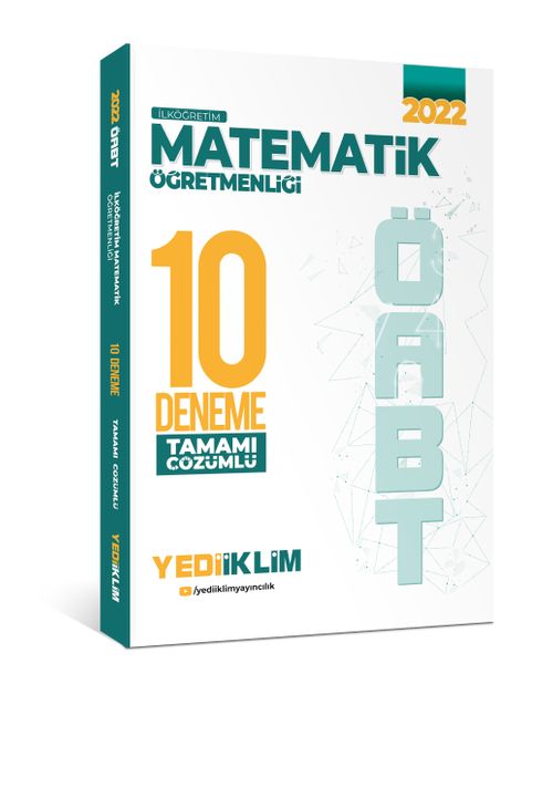 2022 ÖABT İlköğretim Matematik Öğretmenliği Tamamı Çözümlü 10 Deneme 